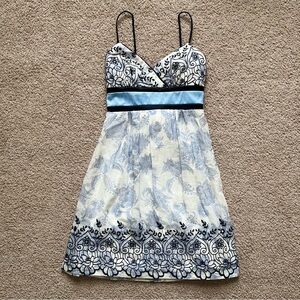 Vintage Y2K Teeze Me Floral Babydoll Midi Dress Womens Size 3 Fairy Boho